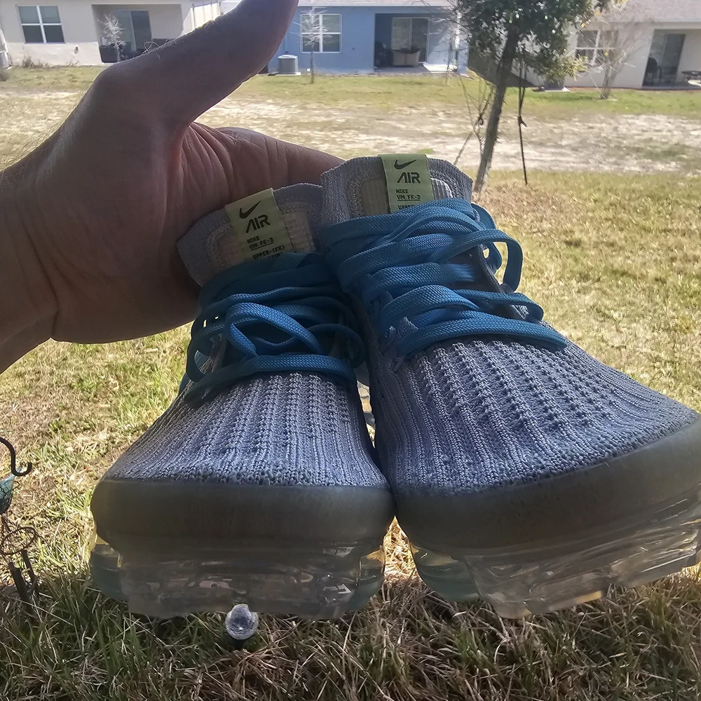 Size 7.5 Women's - Nike VaporMax 3 Rare - Pure Platinum Baltic Blue